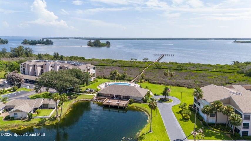 Aerial View of Pool & River