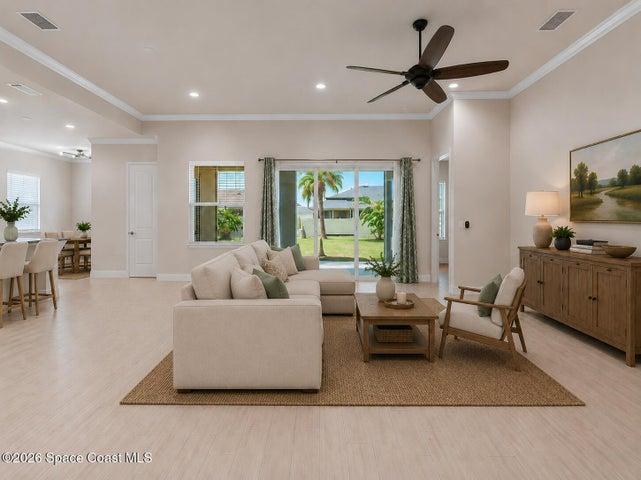 Step into your spacious great room-virtually staged