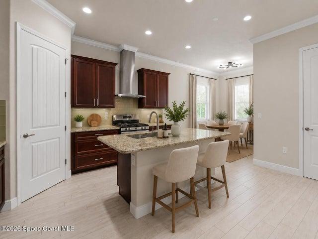 Kitchen is thoughtfully laid out for functionality-virtually staged