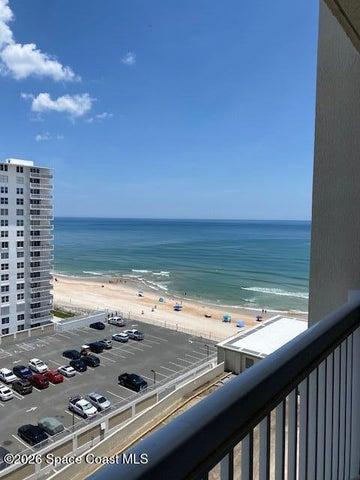 View from balcony of beach