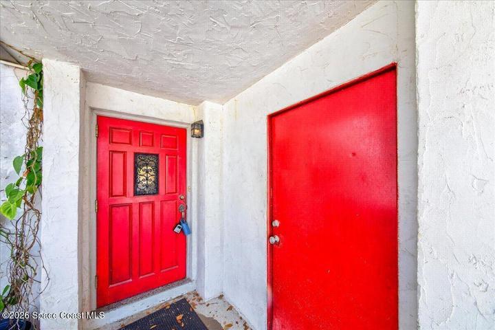 Door on the right is to access the garage.