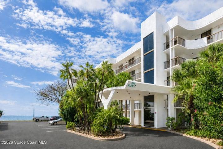 Waterfront condo for sale at 300 Columbia Drive Unit 3204 in gated Treasure Island Club, Cape Canaveral, Florida.