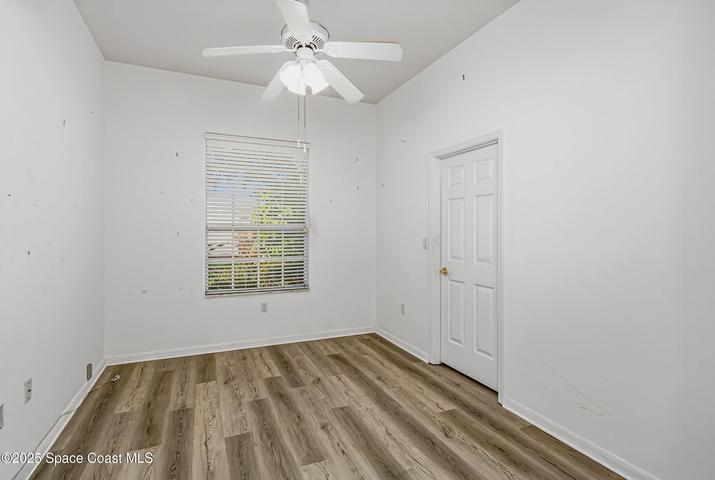 Space would make a great office, den, or home gym!