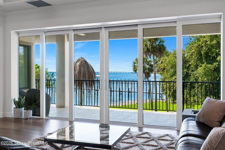 River views from tv room