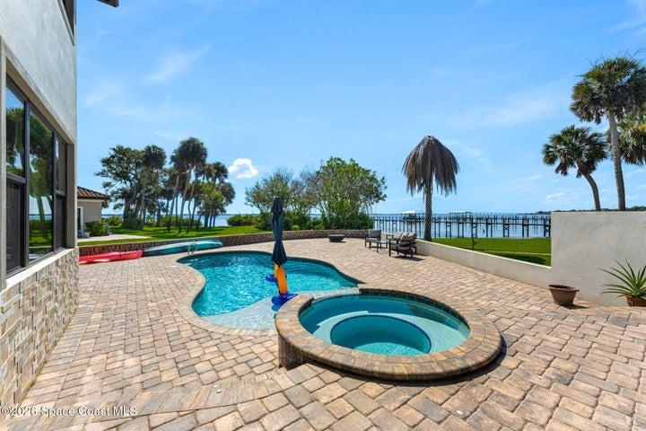 Relaxing waterfront views enjoyed right from the rear porch