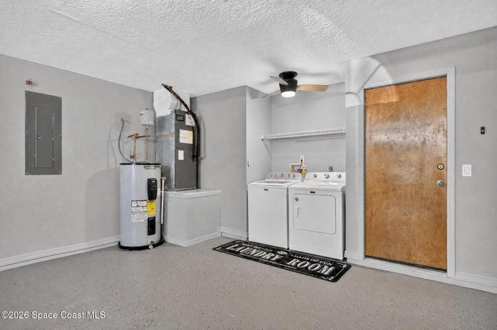 Laundry in the garage