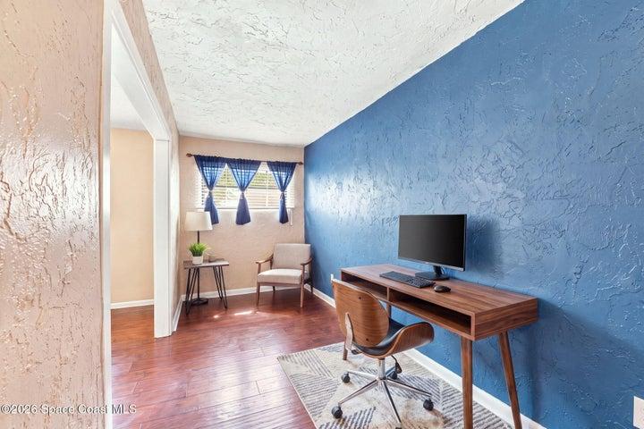 *Virtually staged flex room shown as an office*