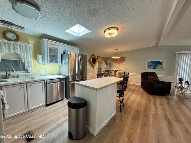 Kitchen, Dining Room, Living Room