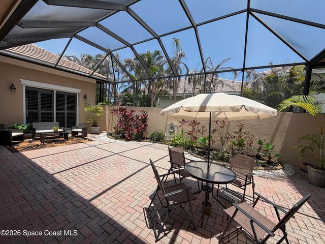Private and screened courtyard