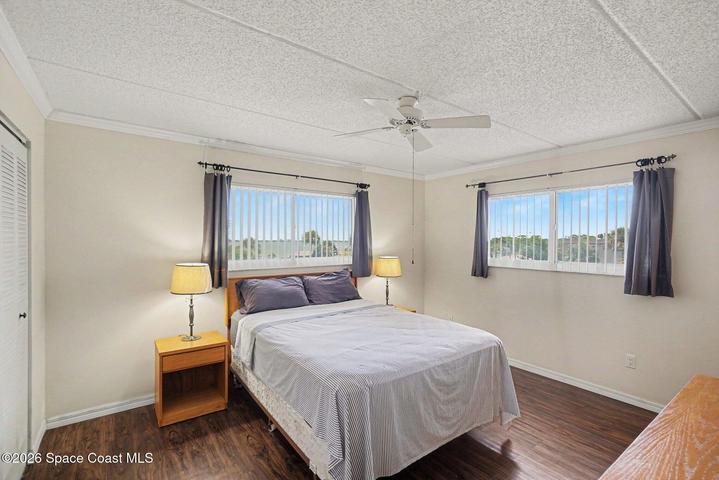 End unit affords large windows in every room