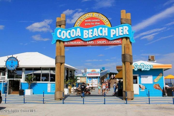 Famous Cocoa Beach Pier. Surf Capital of the east and great food too.