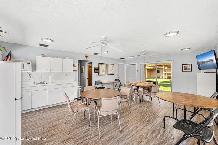 Fully equipped community center with full kitchen and changing rooms for pool