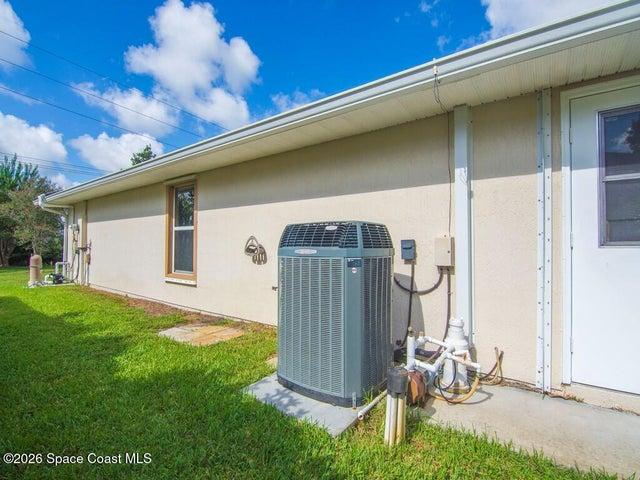 Garage Man door and Trane A/C