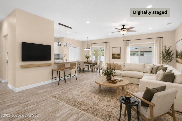 Bright and open living room filled with natural light