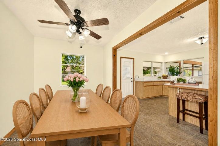 VIRTUALLY STAGED - DINING AREA - can be used as an office/den.