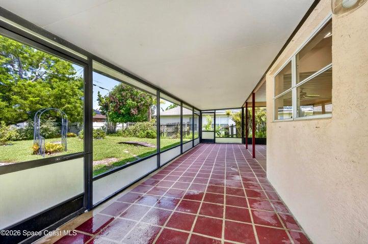 500+sf covered screened lanai overlooking a spacious backyard with room to create your own outdoor retreat.