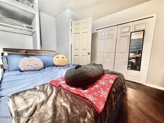 two closets in primary suite