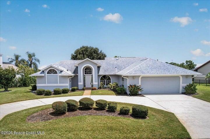 Large circular drive to accommodate all your house guests, along with a two car garage.