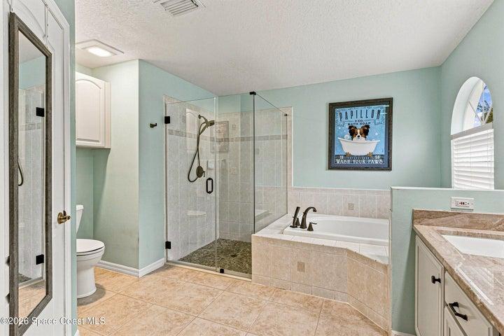 Primary Bath Frameless step in shower