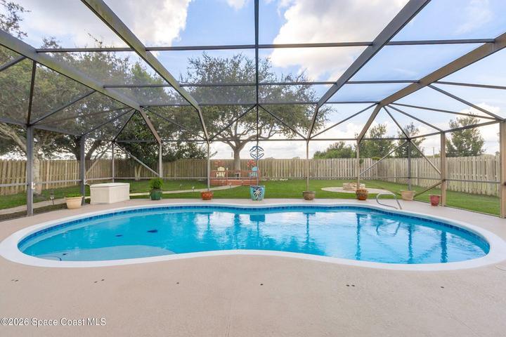 Salt water pool , just resurfaced its a beauty