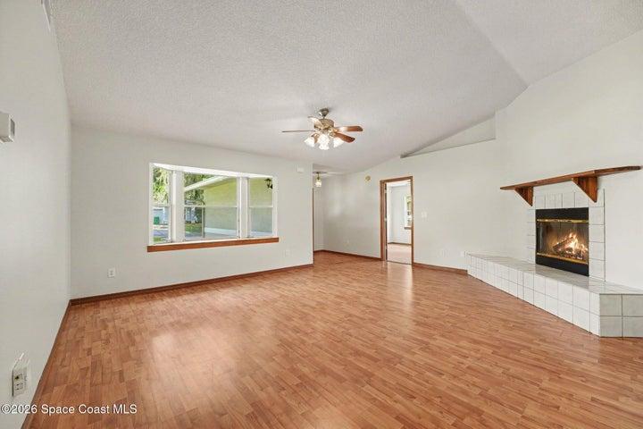 Looking back to family room from dining room