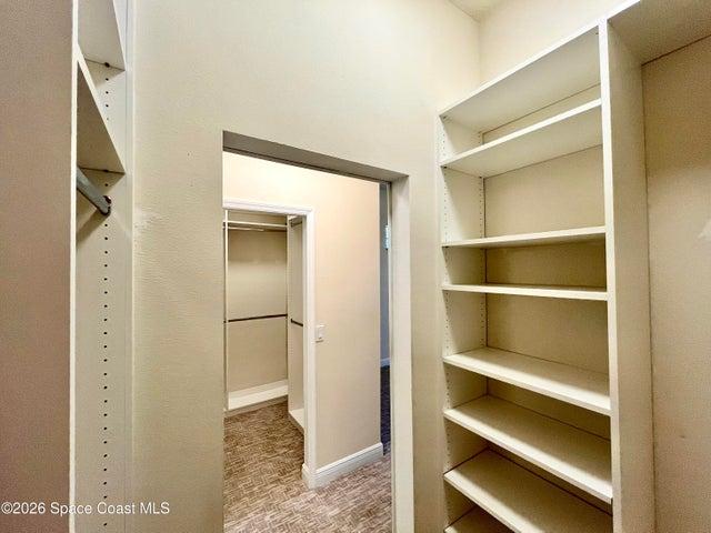 Double walk in closets