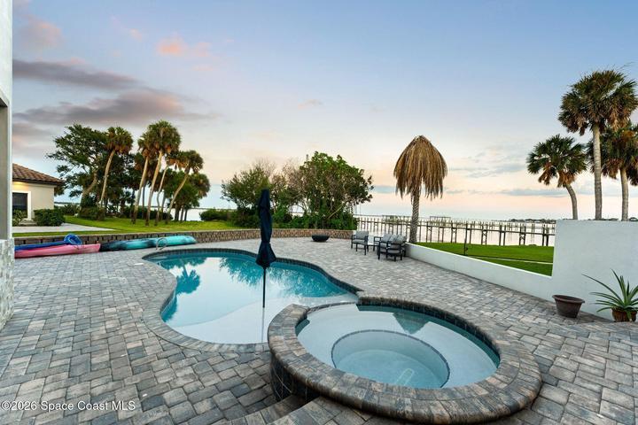 Relaxing waterfront views enjoyed right from the rear porch