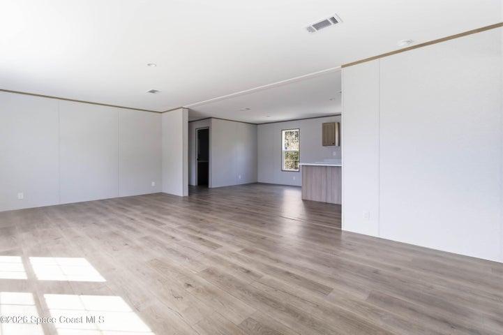 Family room & dining area