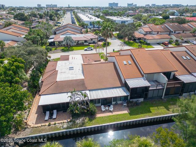Canal Front Aerial View