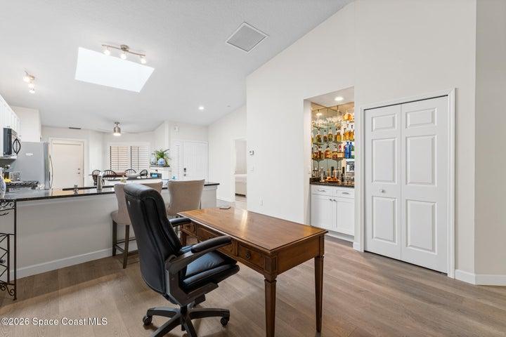 Dining Room with Built-In Feature