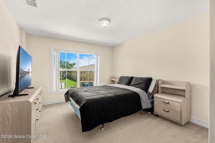 Spacious secondary bedroom.