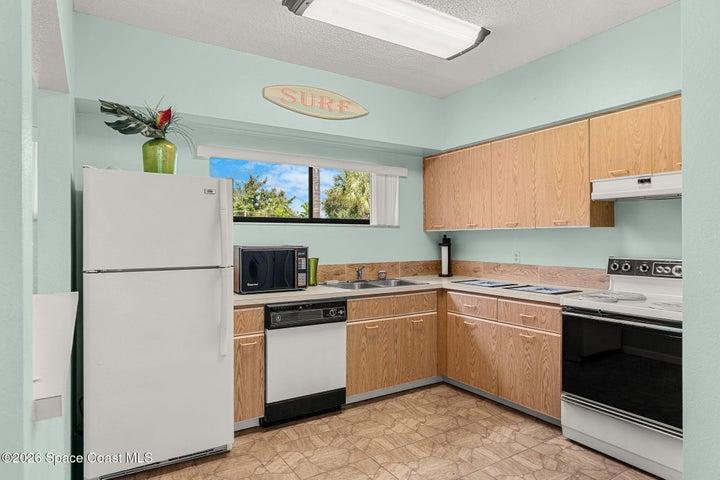 Full kitchen for gatherings.