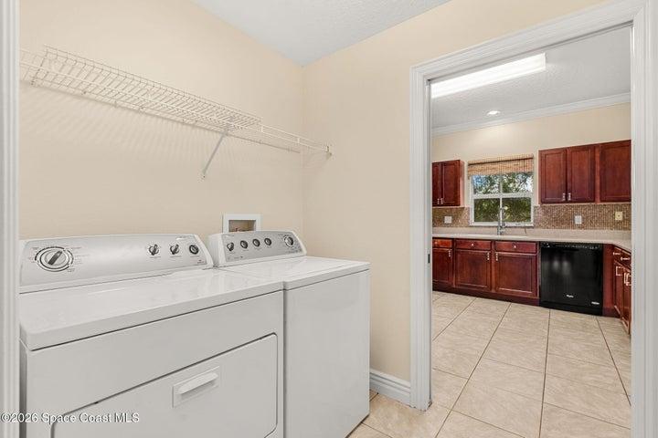 First floor laundry room.