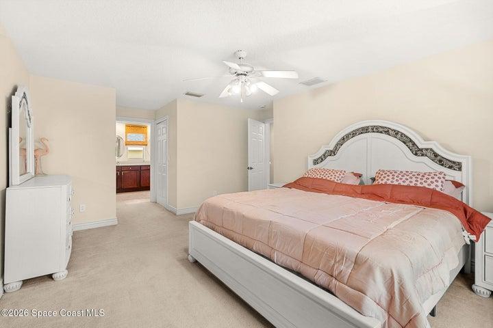 Oversized primary suite.