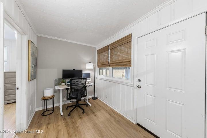 This can be converted into an indoor laundry room if preferred.