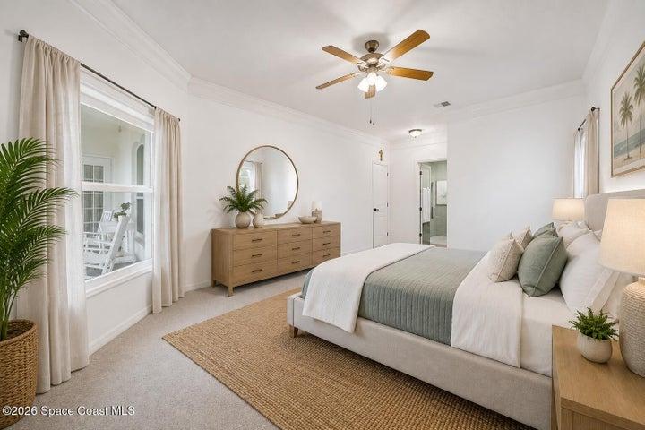 Primary Suite Staged