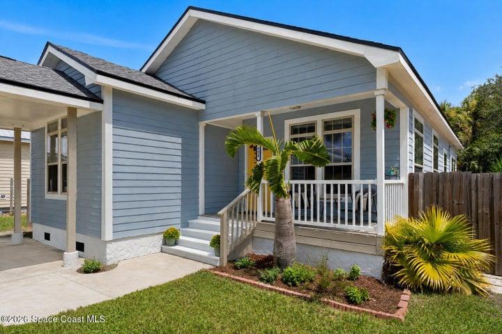 Charming front porch, perfect for sipping your morning coffee.