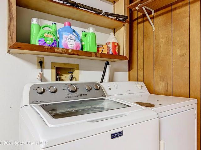 Laundry in Garage