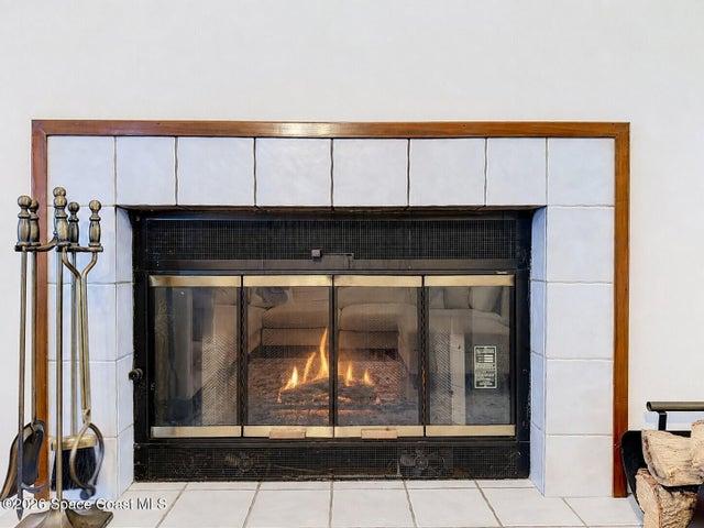 Wood Burning Fireplace