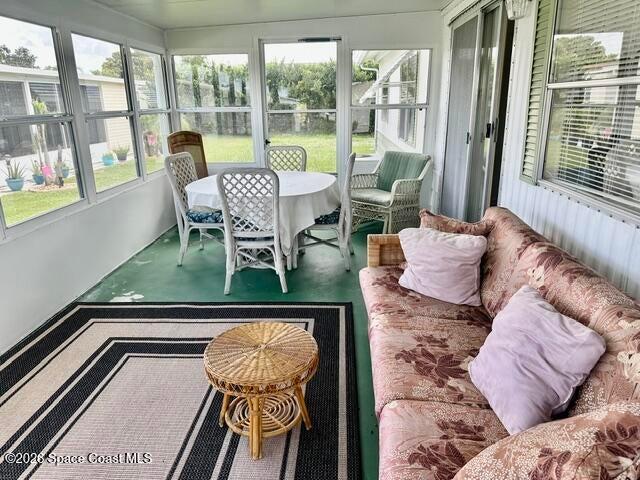 Glassed sunroom