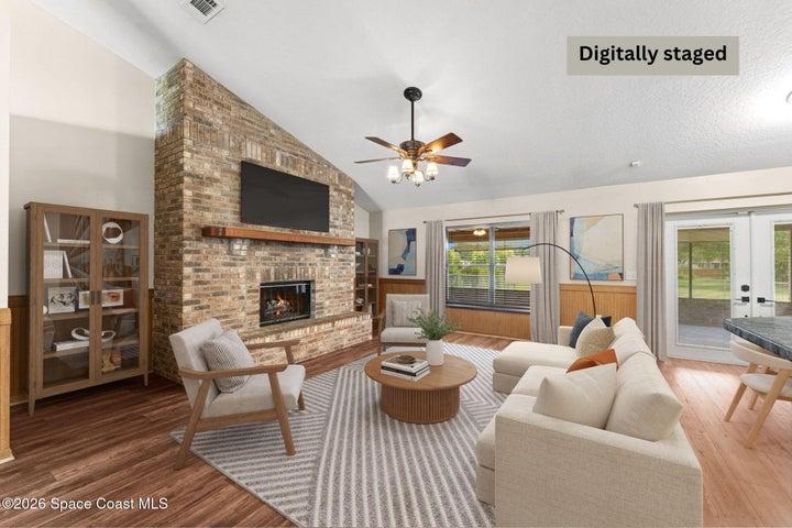 Comfortable living area with seamless flow to adjoining spaces
