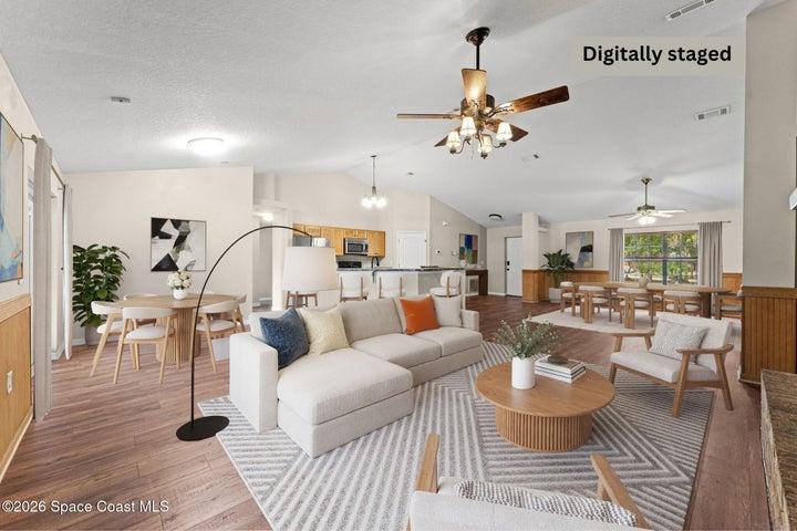 Neutral tones create a warm and inviting atmosphere