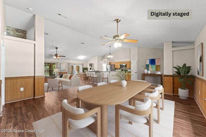 Conveniently located near the kitchen for easy entertaining