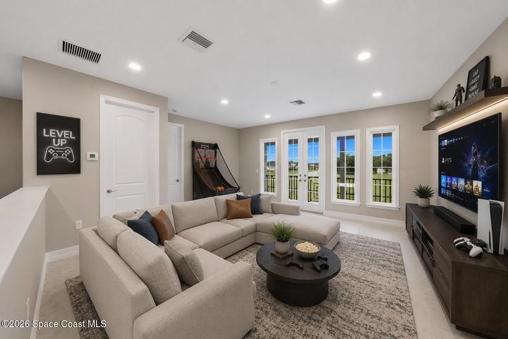 *virtually staged upstairs bonus room