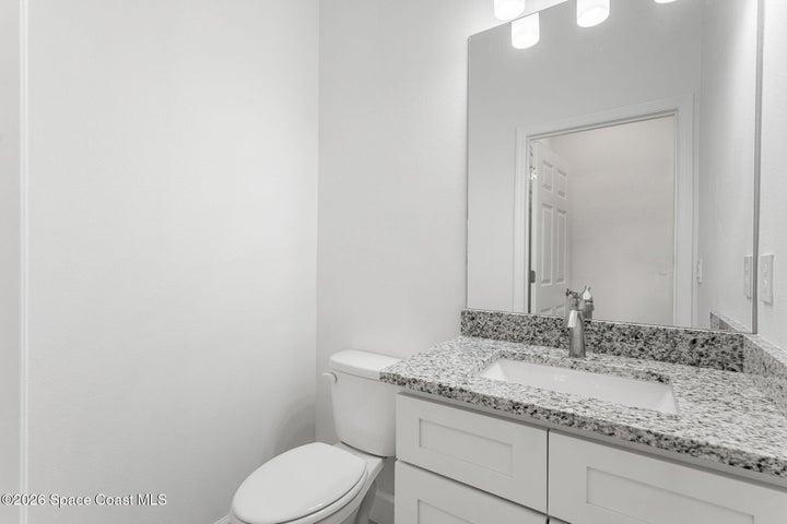 Bathroom 2.5- Half bath with granite countertops