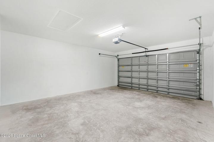 2 Car garage with extra storage!