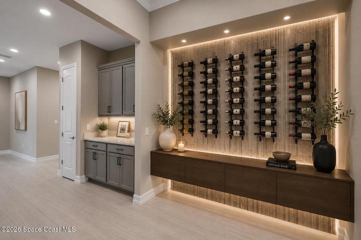 *virtually enhanced accent wall