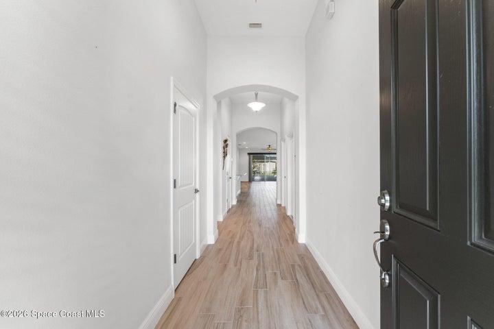 Elegant entrance foyer creating a warm first impression upon arrival