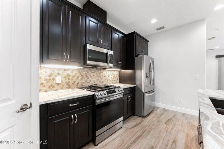 Spacious prep areas ideal for meal preparation