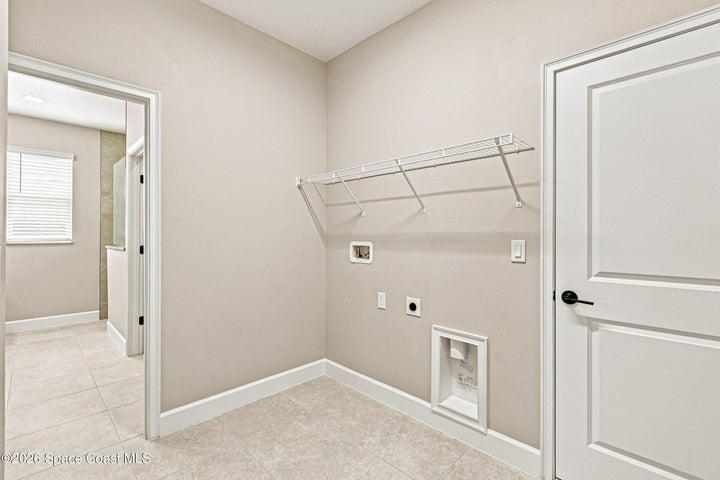 In unit Laundry room, with washer and electric dryer hookups.